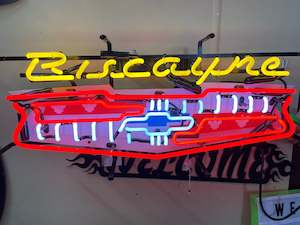 Sign Chev: Chevrolet Biscayne Neon Sign - NEA-014