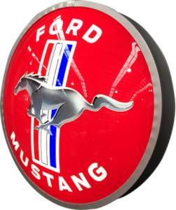 Ford Mustang Illuminated LED Dome Sign - NED-001