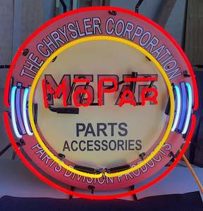 Sign Dodge: Mopar Parts Accessories Neon Sign - NEA-059