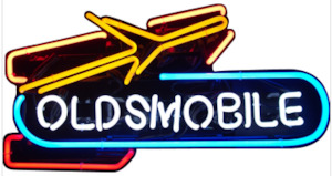 Sign Holden: Oldsmobile Rocket Neon Sign - NEA-022