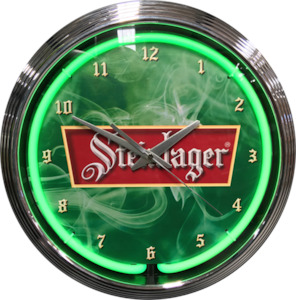 Alcohol Beer Soft Drink Clocks: Steinlager Neon Clock (NENC-503)