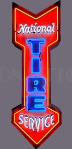 National Tires Service Neon Sign  NEN-256