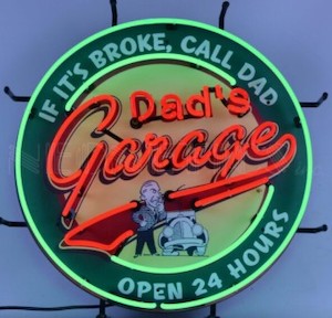 Nostalgia Signs: Dad's Garage Neon Sign - NEN-271