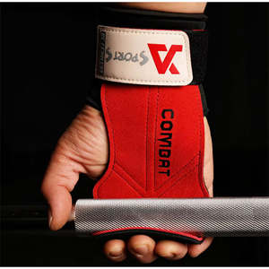Clancartel Com: 1 Pair 3-layers Cowhide Weight Lifting Gloves