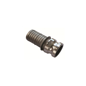 Aluminium Type E Camlock Fittings Hose Tail x Male Adaptor - Pump