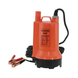 ARETA Submersible Pump 12v DC 120w 10A with Battery Clips - Pump