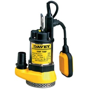 Drip Line Septic Field Pumps: Davey - Dewatering Submersible Drainage Pump