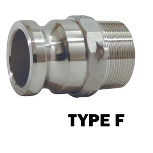 Camlock Male Thread Adapter Type F - 25mm-75mm