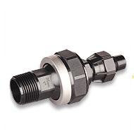 Hansen Knuckle Union Assembled Units Male BSPT x Poly