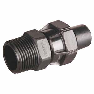 Easy Fit Poly Fittings: Hansen Male Straight Coupling (15-50mm)