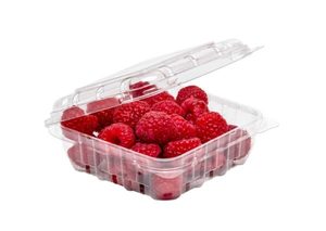 Products: 125g RPET Clamshell punnet 110 x 110 x 45mm - Punchbowl Packaging