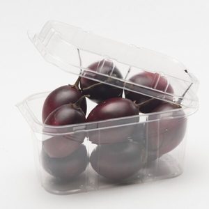 RPET 330 - 550g clamshell punnet 114.5 x 171 x 97.5mm - Punchbowl Packaging
