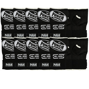 QUICK WRAPS - Mil Spec® BULK PACK 10 pairs - BLACK - MEDIUM