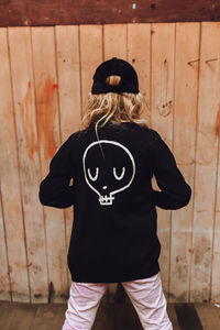 Black Skull Knitted Cardigan