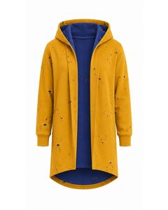 Hoodies Jackets: Jacket - Distressed Mustard