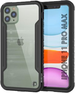 Punkcase iPhone 12 Pro Max ravenger Case Protective Military Grade Multilayer Cover [Black]