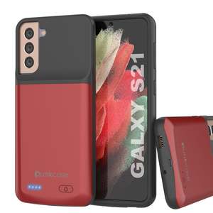 Punkjuice S21 Battery Case Portable Charging Power Juice Bank With 4800mah: PunkJuice S21 Battery Case Red - Portable Charging Power Juice Bank with 4800mAh