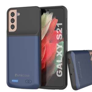 Punkjuice S21 Battery Case Portable Charging Power Juice Bank With 4800mah: PunkJuice S21 Battery Case Blue - Portable Charging Power Juice Bank with 4800mAh