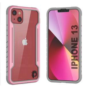 Punkcase iPhone 13 ravenger Case Protective Military Grade Multilayer Cover [Rose-Gold]