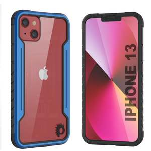 Punkcase iPhone 13 ravenger Case Protective Military Grade Multilayer Cover [Navy Blue]