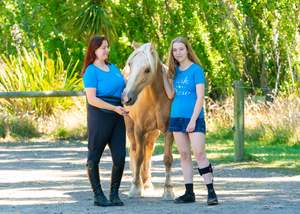 Santorini Blue Punk Ponies Shirts