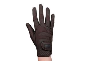 Gloves: Brown Faux Leather Gloves