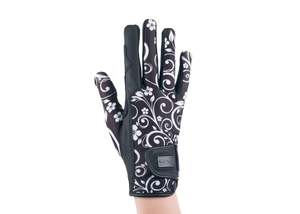 Gloves: "Black Filigree" Touchscreen Friendly Gloves