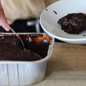 Chocolate + Caramel pudding (frozen)