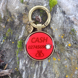 Products: Antique Bronze Round Med/Lge for Dogs Puptrek