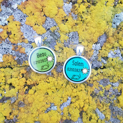 Products: Antique Silver Round Small for Cats & Dogs Puptrek