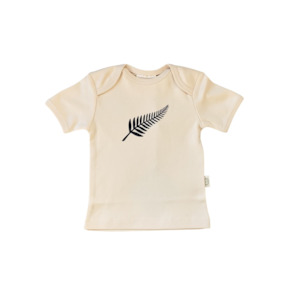 Products: Kiwiana Tee - Natural Fern - Short Sleeved