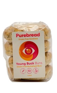 Purebread Young Buck Gluten Free & Organic Buns