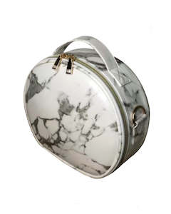 Mad Ally: Mad Ally Oval Marble Makeup Case