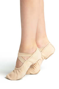 Capezio Dance Shoes: Capezio Hanami Canvas Split Sole Ballet Shoe Light Pink Childs 2037C