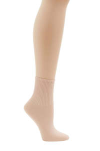 Tights: Capezio Ribbed Ballet Sock (1 pair) Adult BG022B