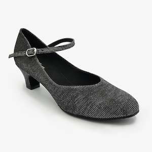 Latin Salsa: So Danca Rachelle closed toe sparkle black 1.5 inch heel Court Shoe BL116