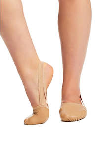 Half Shoes: Capezio Pirouette II Leather Turning Shoe Adult Nude H062B