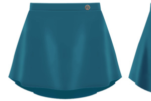 Danse De Paris: Danse de Paris Belle Skirt Teal S0034L