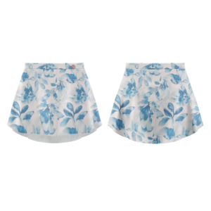 Danse de Paris Patterned Skirt Flora Bleu S0001L