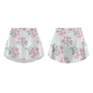 Danse de Paris Patterned Skirt Flora Rose S0001L