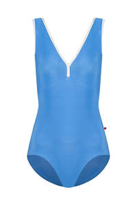Yumiko RTW Alicia Leotard in Sky with a Glacier Coloured Mesh