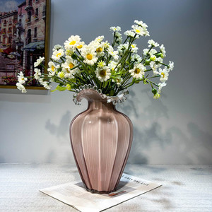 Products: Rose Ripple Glass Vase Puredeco