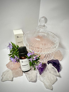Products: Rose Quartz Crystal Diffuser Bowl Puredeco