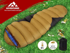 Sleeping Bags: Camping Mummy Sleeping Bag Single  -8°C * Kiaki
