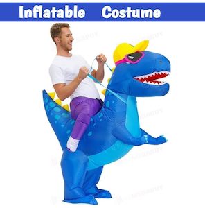 Home & Garden: Dinosaur Fancy Dress Inflatable Suit - Fan Operated Costume
