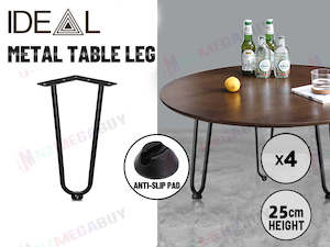 4x Metal Hairpin Legs Table Leg Retro Coffee Table Welded Leg " Black* 5 Sizes