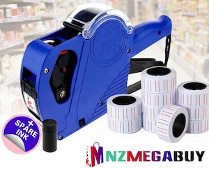 PRICE TAG GUN LABELER with 10/20/30 ROLLS PAPER + SPARE INK