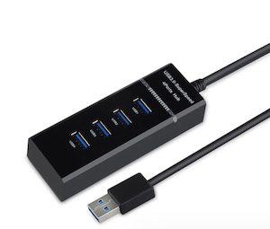 Computers: 4 Port USB 3.0 Multi High Speed HUB Splitter Expansion Desktop Laptop