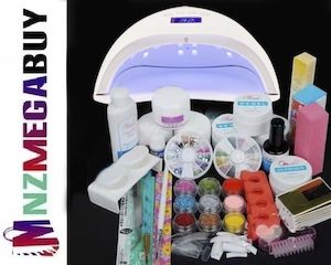 Jewellery Watches: Nail Art 80W UV lamp UV Gel Acrylic Powder Glitter*E1 -- Nail Combo-- 308 +  80W UV“