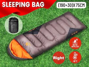 Outdoor Winter Camping Envelope Sleeping Bag Single  -15°C * Coffee